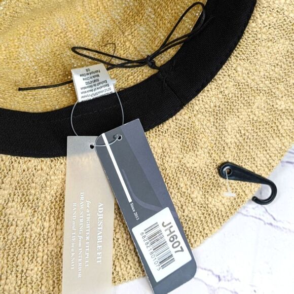 Panama Hat with Faux Suede Band and Adjustable Sweatband - Picture 11 of 12